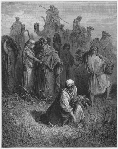 ギュスターヴドール聖書：ボアズとルース 作： Gustave Dore